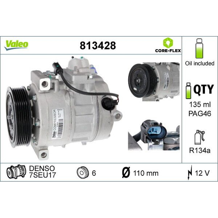 Valeo Kompressor 813428 Valeo Kompressor 813428