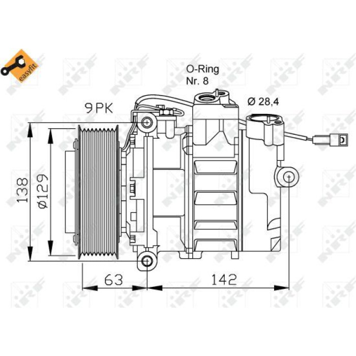 32413 NRF Kompressor 32413 32413 NRF Kompressor 32413
