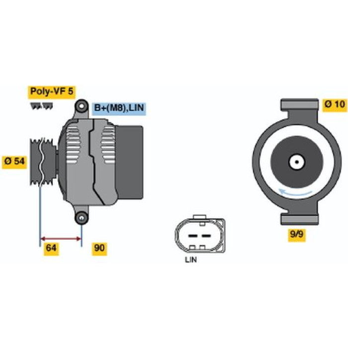 Bosch Generator 0121615105 Bosch Generator 0121615105