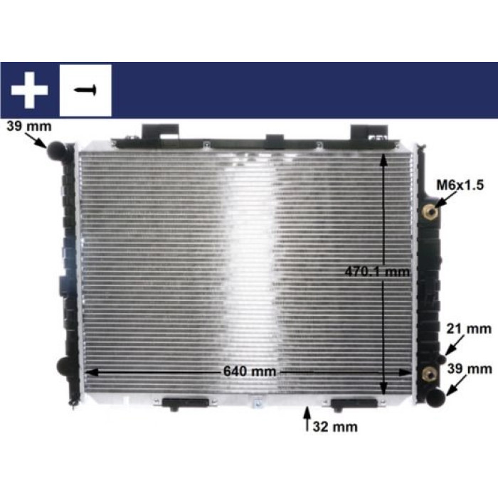 MAHLE Kühler, Motorkühlung CR 2204 001S MAHLE Kühler, Motorkühlung CR 2204 001S