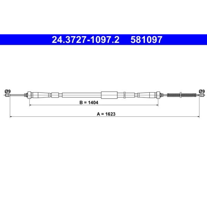 ATE Handbremsseil 24.3727-1097.2