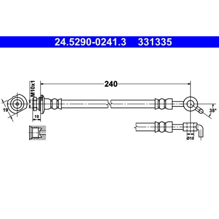 ATE Bremsschlauch 24.5290-0241.3 ATE Bremsschlauch 24.5290-0241.3
