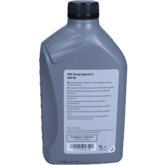 VAG Original GS55502M2 GS55502M2 Gruppe Motoröl Special G 5W-40 GS55502M2 1 Liter – – OE-Nr. GS55502M2