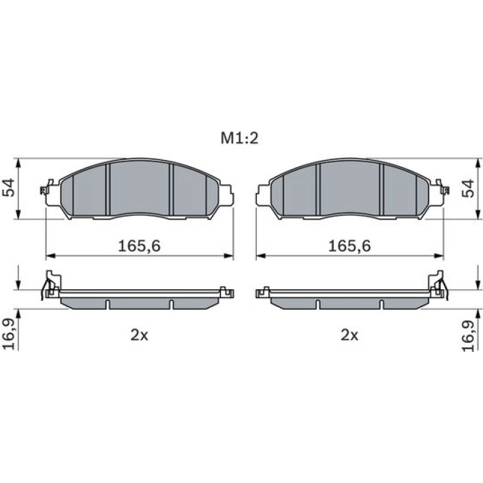 Bosch Bremsbelagsatz 0 986 424 837 Bosch Bremsbelagsatz 0 986 424 837
