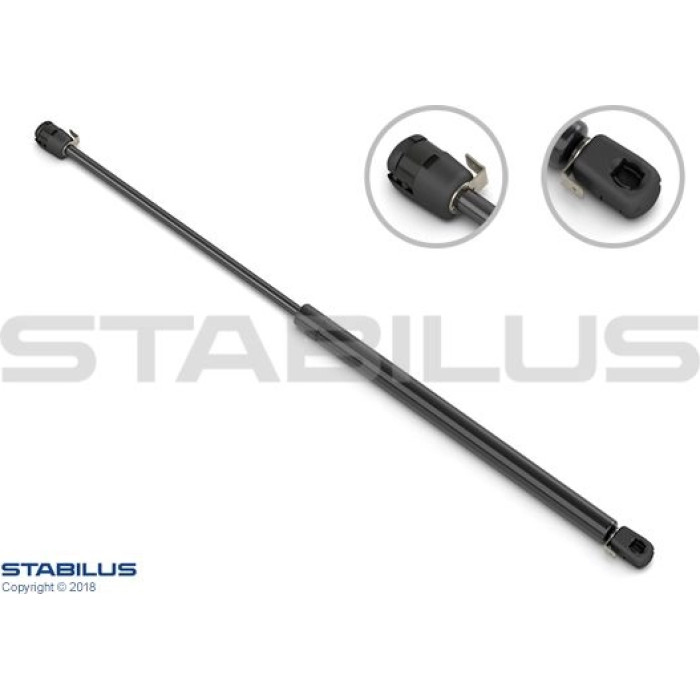 Stabilus Gasdruckfeder (Gasfeder), Heckklappendämpfer, 320 N, 653 mm - 7778BZ
