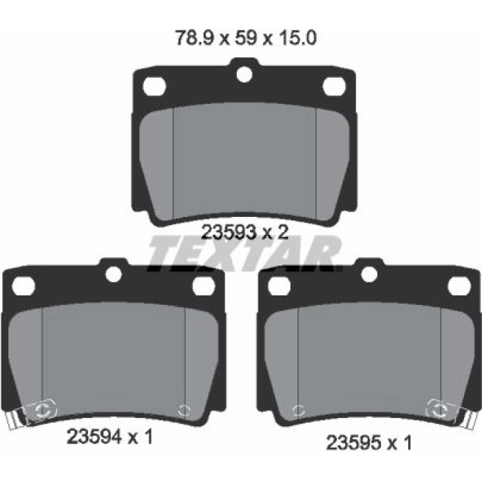 Textar Bremsbelagsatz 2359301