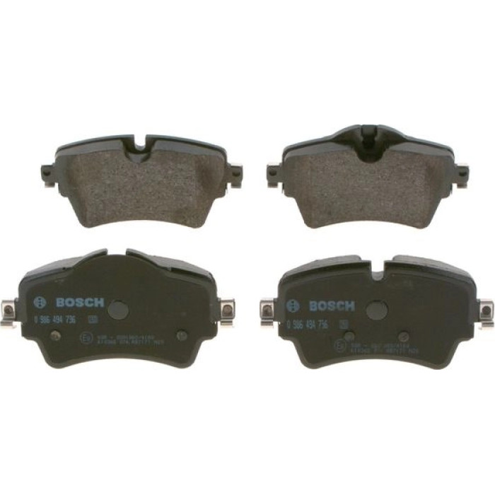 Bosch Bremsbelagsatz Vorderachse 0 986 494 736 Bosch Bremsbelagsatz Vorderachse 0 986 494 736