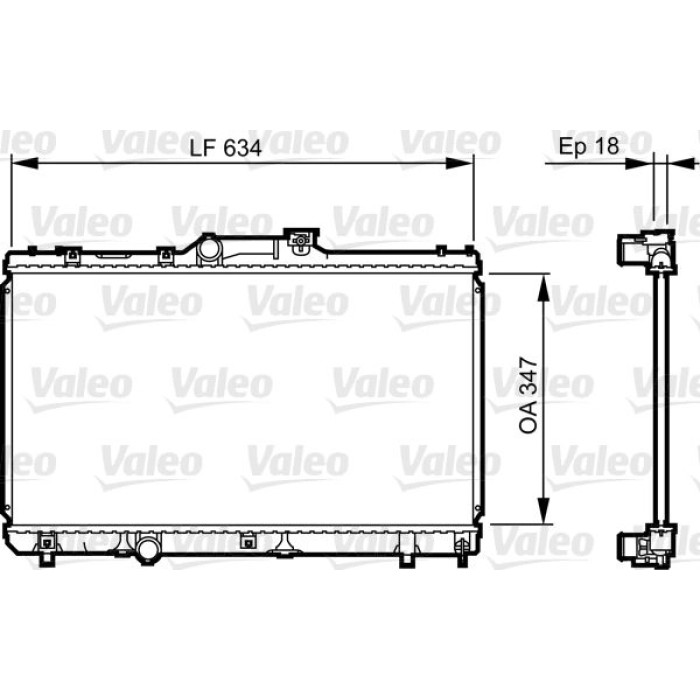 Valeo Motorkühler 731441 Valeo Motorkühler 731441
