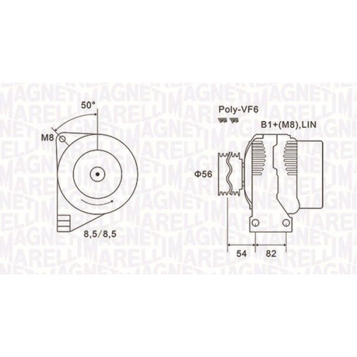 Magneti Marelli Lichtmaschine 063732028010 Magneti Marelli Lichtmaschine 063732028010