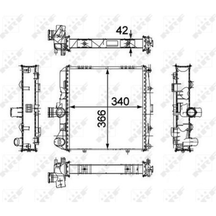 58486 NRF Motorkühler 58486 58486 NRF Motorkühler 58486