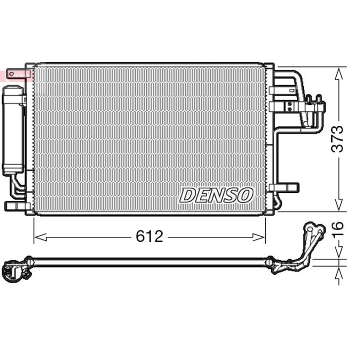 Denso Klimakondensator DCN41007 Denso Klimakondensator DCN41007