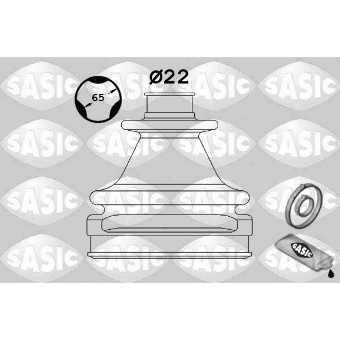 SASIC Faltenbalgsatz, Antriebswelle 1906012 SASIC Faltenbalgsatz, Antriebswelle 1906012