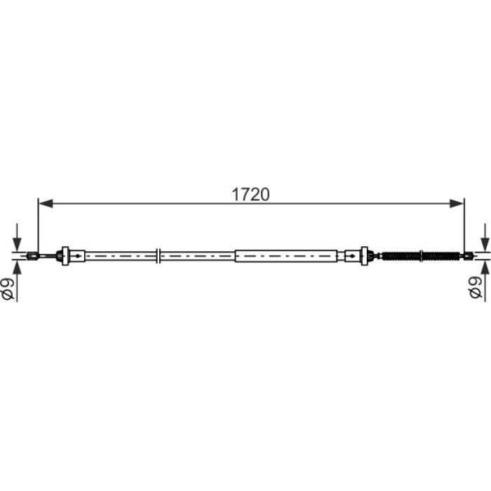 Bosch Handbremsseil 1987482831