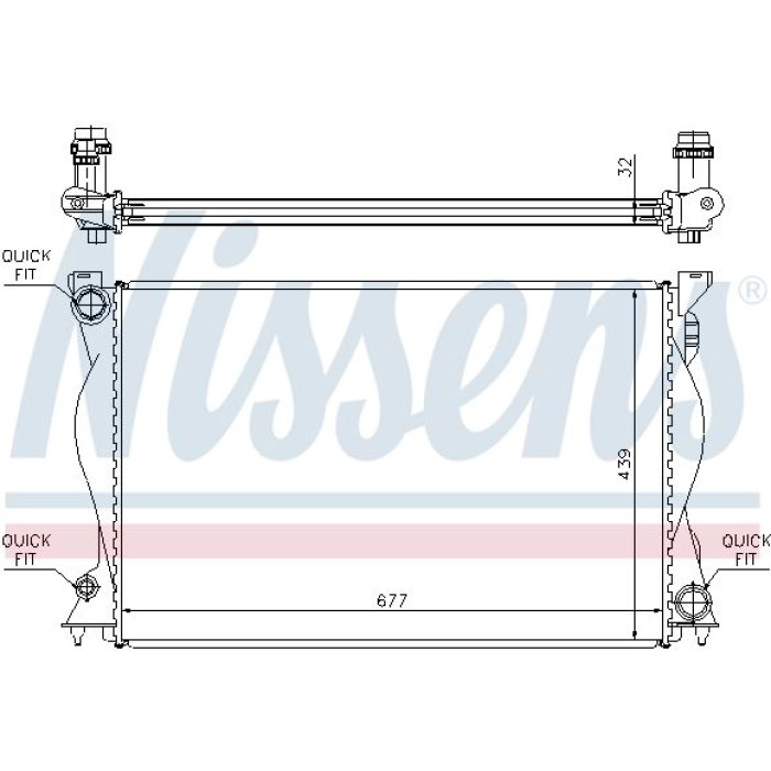 Nissens Wasserkühler PKW 60234A Nissens Wasserkühler PKW 60234A