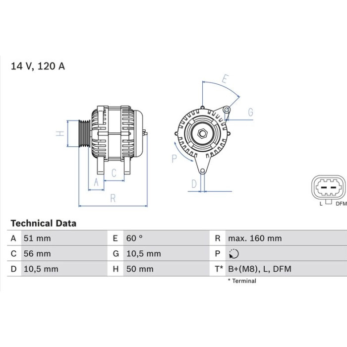 Bosch Lichtmaschine 0 986 044 440 Bosch Lichtmaschine 0 986 044 440