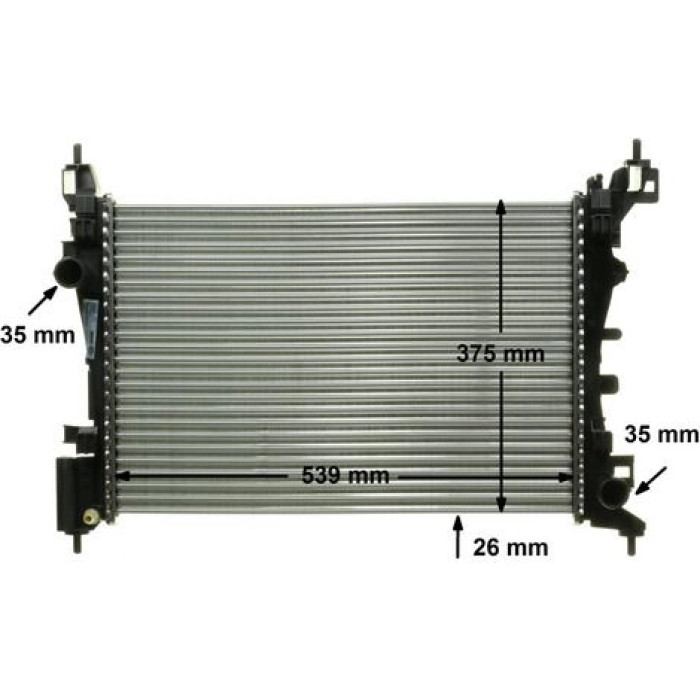 MAHLE Kühler, Motorkühlung CR 1121 000P MAHLE Kühler, Motorkühlung CR 1121 000P