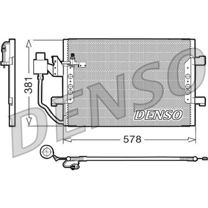 Denso Klimakondensator DCN17001 Denso Klimakondensator DCN17001