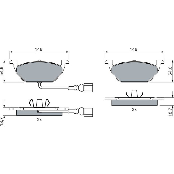 0 986 494 019 Bosch Bremsbelagsatz 0 986 494 019 0 986 494 019 Bosch Bremsbelagsatz 0 986 494 019