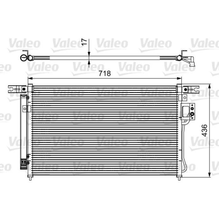 Valeo Klimakondensator 814425 Valeo Klimakondensator 814425