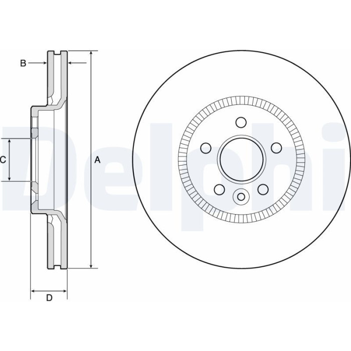 Delphi Bremsscheibe BG9184C Delphi Bremsscheibe BG9184C
