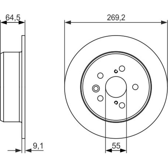 Bosch Bremsscheibe 0 986 479 336 Bosch Bremsscheibe 0 986 479 336