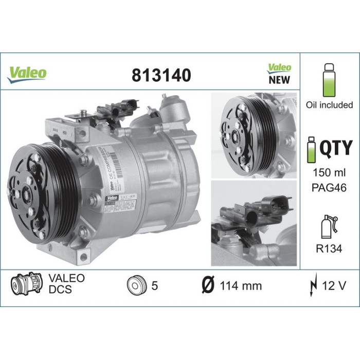 Valeo Klimakompressor 813140 Valeo Klimakompressor 813140
