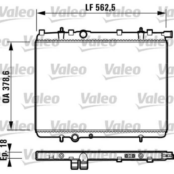 Valeo Motorkühler 732904 Valeo Motorkühler 732904