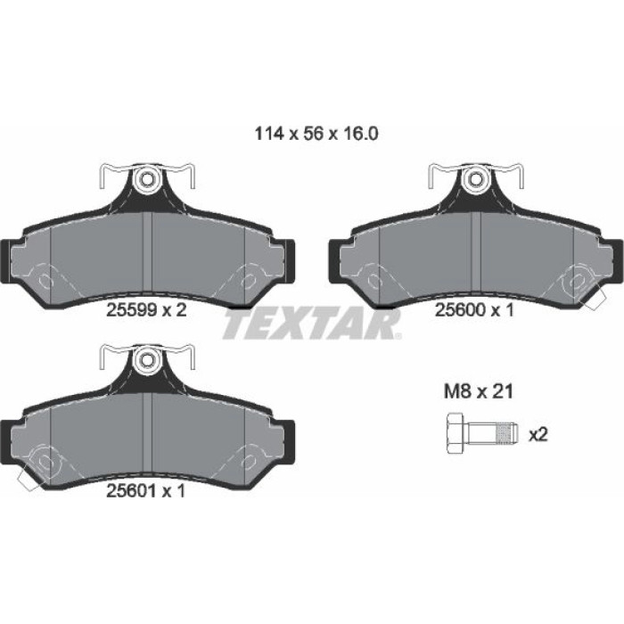 Textar Bremsbelagsatz 2559901