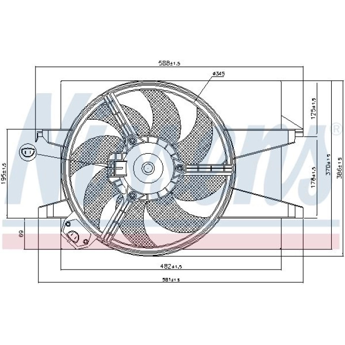 Nissens Kühlerlüfter PKW 85583