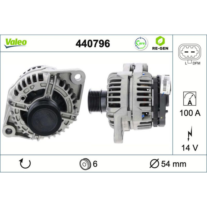 Valeo Lichtmaschine 440796 Valeo Lichtmaschine 440796