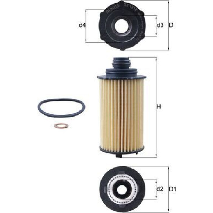 Mahle Original Ölfilter OX 1310D Mahle Original Ölfilter OX 1310D