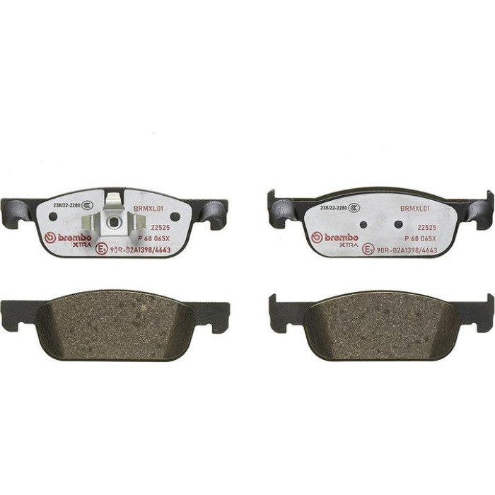 P 68 065X Brembo Xtra Bremsbelagsatz Vorderachse – P 68 065X – 155 x 49 x 17 mm – Bremssystem Teves – OE Nummer 410604682R P 68 065X Brembo Xtra Bremsbelagsatz Vorderachse – P 68 065X – 155 x 49 x 17 mm – Bremssystem Teves – OE Nummer 410604682R