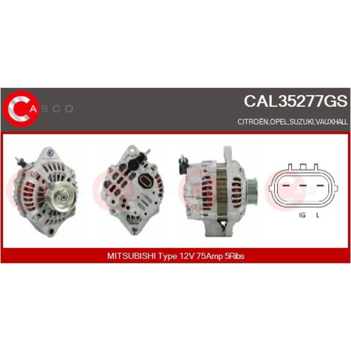 CASCO Generator CAL35277GS CASCO Generator CAL35277GS