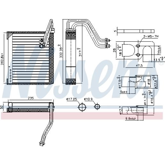 Nissens Klimaverdampfer PKW 92352 Nissens Klimaverdampfer PKW 92352