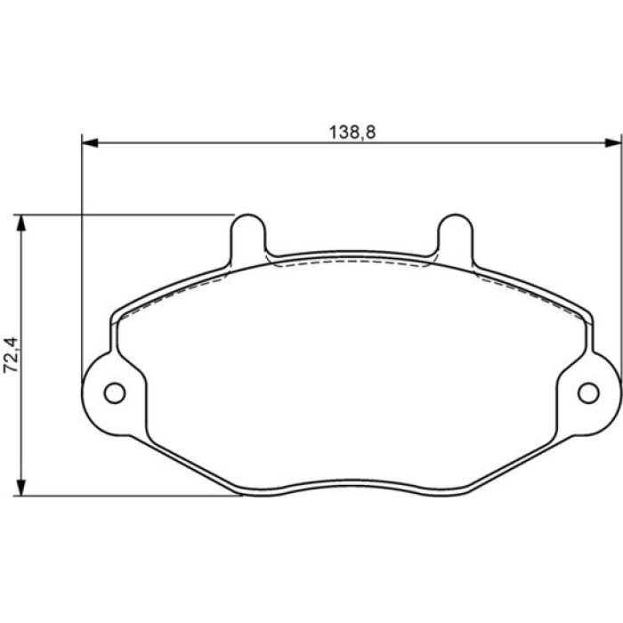 Bosch Bremsbelagsatz 0 986 494 287 Bosch Bremsbelagsatz 0 986 494 287