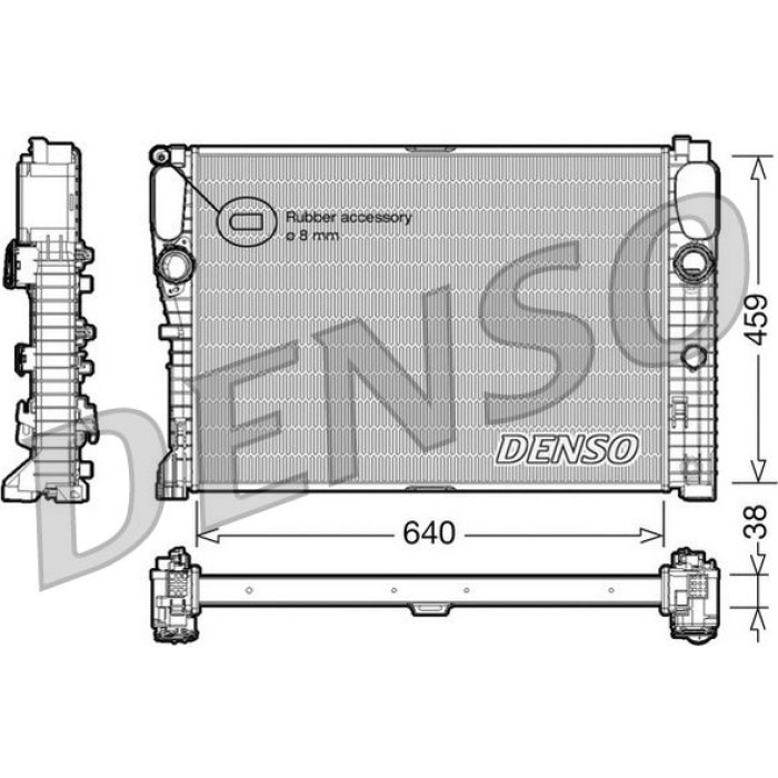 Denso Motorkühler DRM17014 Denso Motorkühler DRM17014