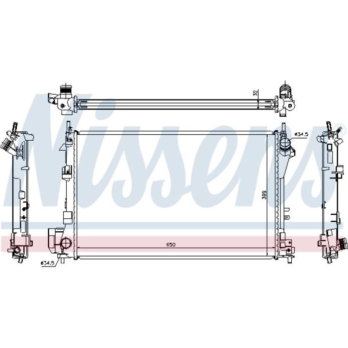 Nissens Wasserkühler PKW 63022A Nissens Wasserkühler PKW 63022A