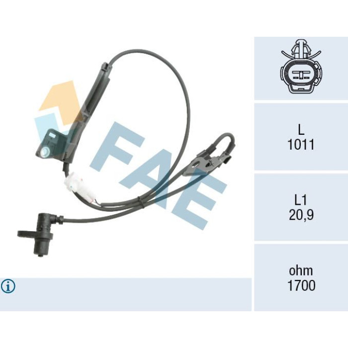 78561 FAE Sensor, Raddrehzahl 78561