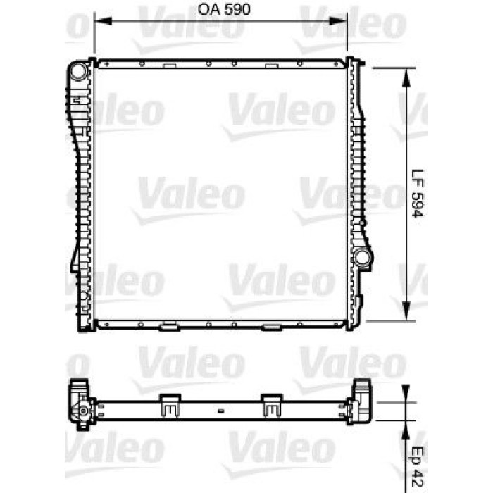 Valeo Motorkühler 734894 Valeo Motorkühler 734894