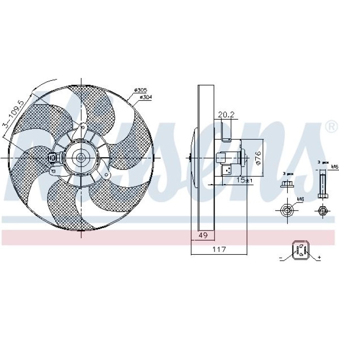 Nissens Kühlerlüfter PKW 85658 Nissens Kühlerlüfter PKW 85658