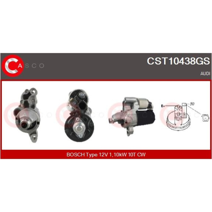 CASCO Anlasser CST10438GS CASCO Anlasser CST10438GS