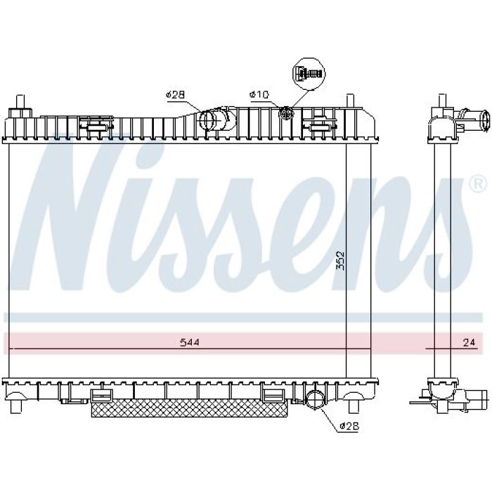 Nissens Wasserkühler PKW 66859 Nissens Wasserkühler PKW 66859