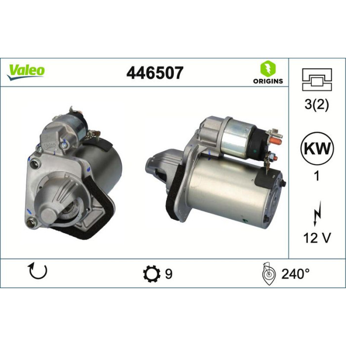 Valeo Anlasser 446507 Valeo Anlasser 446507