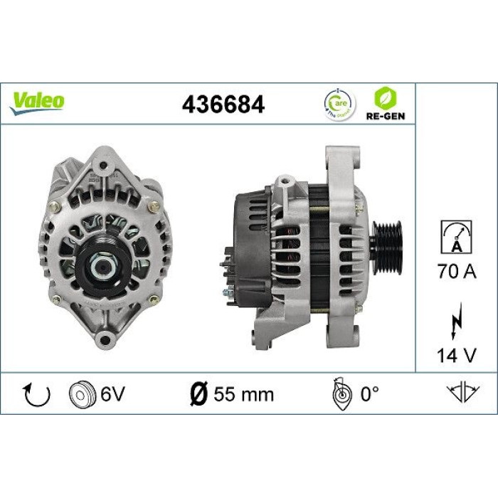 Valeo Lichtmaschine 436684 Valeo Lichtmaschine 436684