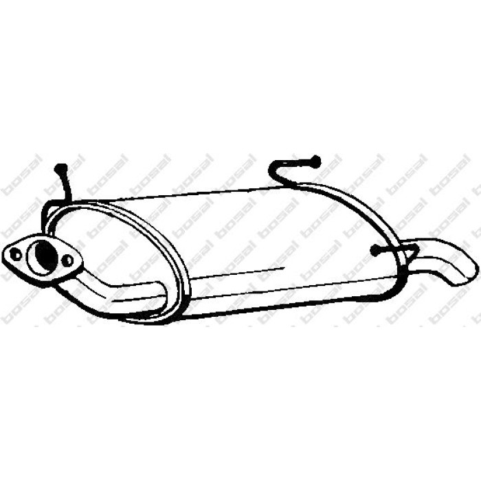 Bosal Schalldämpfer 145-131 Bosal Schalldämpfer 145-131