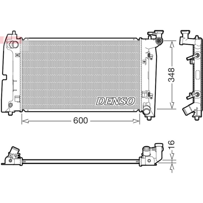 Denso Motorkühler DRM50142 Denso Motorkühler DRM50142