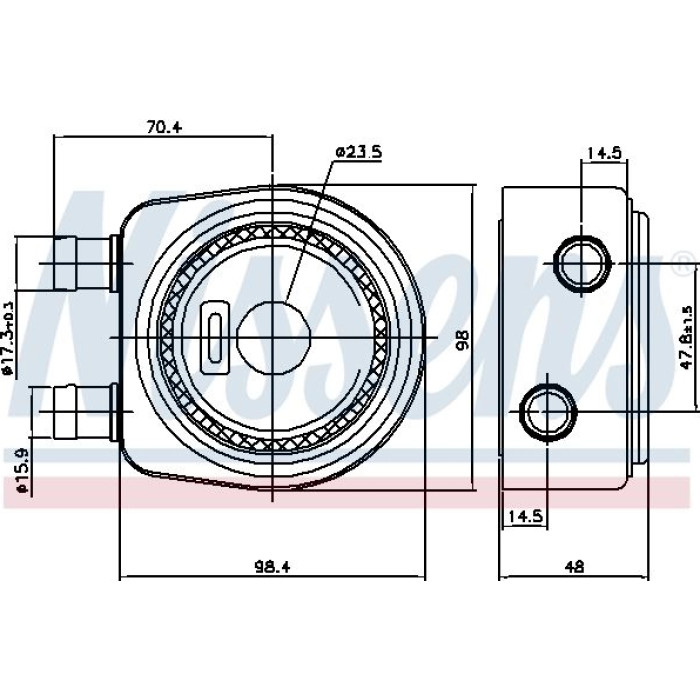 Nissens Ölkühler PKW 90697 Nissens Ölkühler PKW 90697
