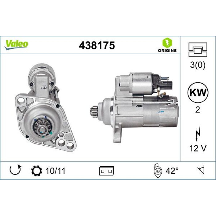 Valeo Anlasser 438175