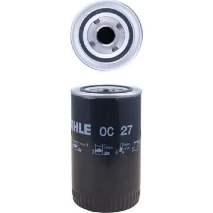 OC 27 MAHLE Ölfilter OC 27, Anschraubfilter, Höhe 175 mm – u. a. für DAF F 2300, F 2100, F 2500 – OE Nummer 0611049 - l OC 27 MAHLE Ölfilter OC 27, Anschraubfilter, Höhe 175 mm – u. a. für DAF F 2300, F 2100, F 2500 – OE Nummer 0611049 - l