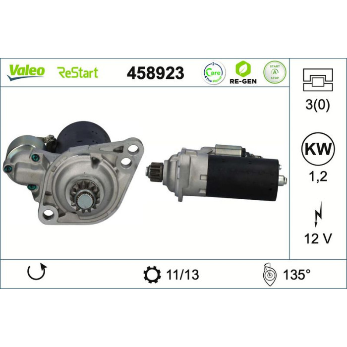 Valeo Anlasser 458923 Valeo Anlasser 458923